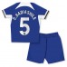 Billige Chelsea Benoit Badiashile #5 Børnetøj Hjemmebanetrøje til baby 2023-24 Kortærmet (+ korte bukser)